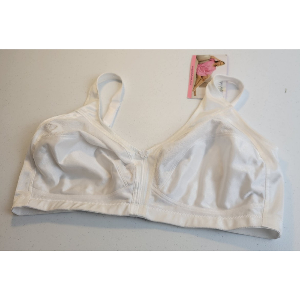 NWT Exquisite Form Fully Side White Full Coverage Shaping Wire Free Bra Size 46C